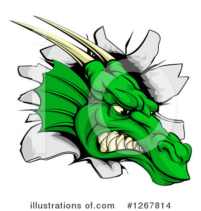 Royalty-Free (RF) Dragon Clipart Illustration by AtStockIllustration - Stock Sample #1267814