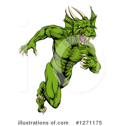 Royalty-Free (RF) Dragon Clipart Illustration by AtStockIllustration - Stock Sample #1271175