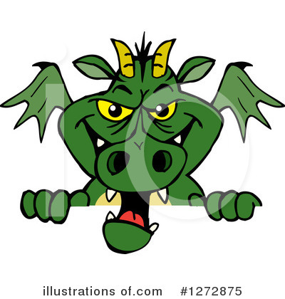Green Dragon Clipart #1272875 by Dennis Holmes Designs