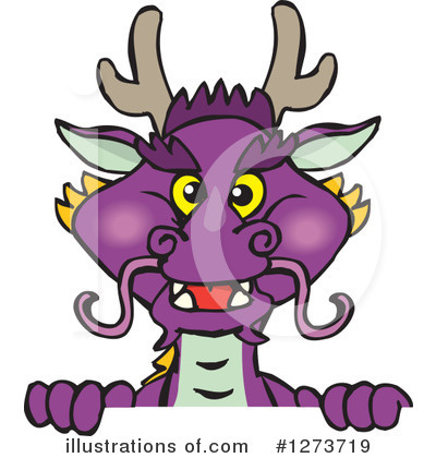 Purple Dragon Clipart #1273719 by Dennis Holmes Designs