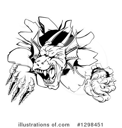 Royalty-Free (RF) Dragon Clipart Illustration by AtStockIllustration - Stock Sample #1298451