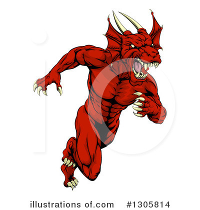 Royalty-Free (RF) Dragon Clipart Illustration by AtStockIllustration - Stock Sample #1305814