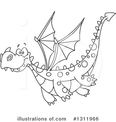 Royalty-Free (RF) Dragon Clipart Illustration by yayayoyo - Stock Sample #1311966