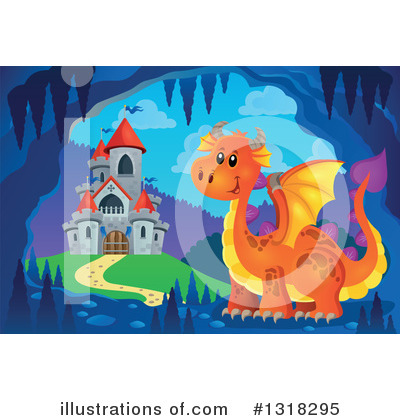 Royalty-Free (RF) Dragon Clipart Illustration by visekart - Stock Sample #1318295