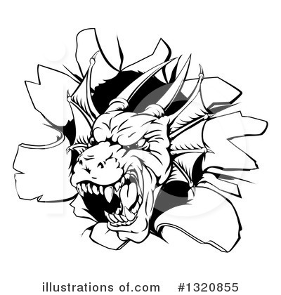 Royalty-Free (RF) Dragon Clipart Illustration by AtStockIllustration - Stock Sample #1320855