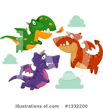 Royalty-Free (RF) Dragon Clipart Illustration by BNP Design Studio - Stock Sample #1332200