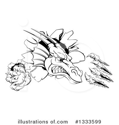 Royalty-Free (RF) Dragon Clipart Illustration by AtStockIllustration - Stock Sample #1333599