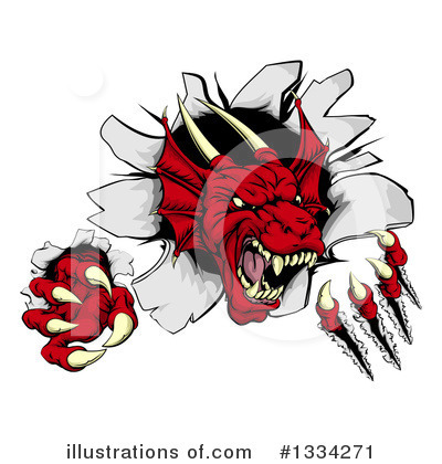 Royalty-Free (RF) Dragon Clipart Illustration by AtStockIllustration - Stock Sample #1334271
