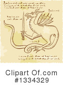 Dragon Clipart #1334329 by patrimonio