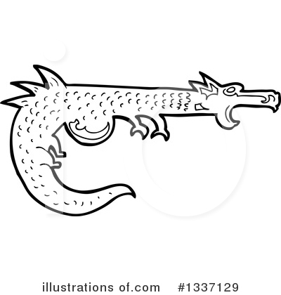 Medieval Dragon Clipart #1337129 by lineartestpilot