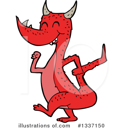 Royalty-Free (RF) Dragon Clipart Illustration by lineartestpilot - Stock Sample #1337150