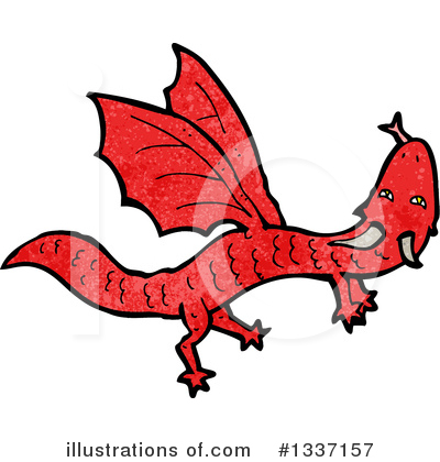 Royalty-Free (RF) Dragon Clipart Illustration by lineartestpilot - Stock Sample #1337157