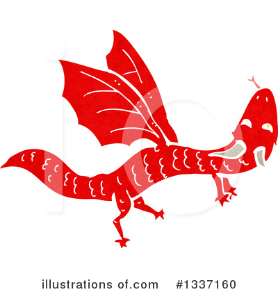 Royalty-Free (RF) Dragon Clipart Illustration by lineartestpilot - Stock Sample #1337160
