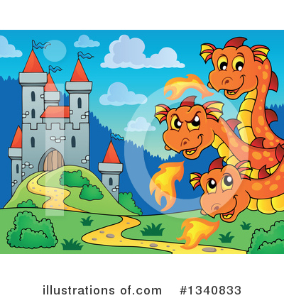 Royalty-Free (RF) Dragon Clipart Illustration by visekart - Stock Sample #1340833
