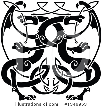 Royalty-Free (RF) Dragon Clipart Illustration by Vector Tradition SM - Stock Sample #1346953