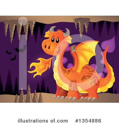 Royalty-Free (RF) Dragon Clipart Illustration by visekart - Stock Sample #1354886
