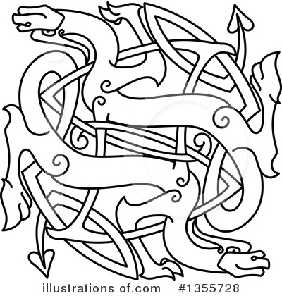 Royalty-Free (RF) Dragon Clipart Illustration by Vector Tradition SM - Stock Sample #1355728