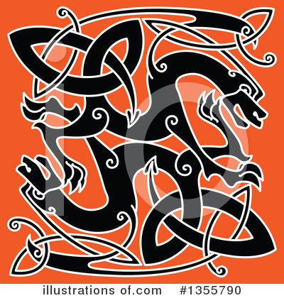 Royalty-Free (RF) Dragon Clipart Illustration by Vector Tradition SM - Stock Sample #1355790