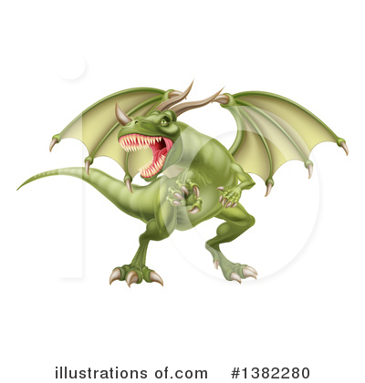 Dragons Clipart #1382280 by AtStockIllustration