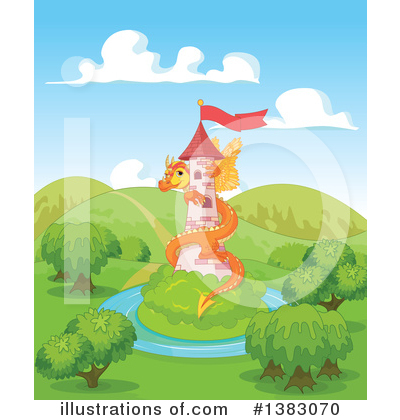 Royalty-Free (RF) Dragon Clipart Illustration by Pushkin - Stock Sample #1383070