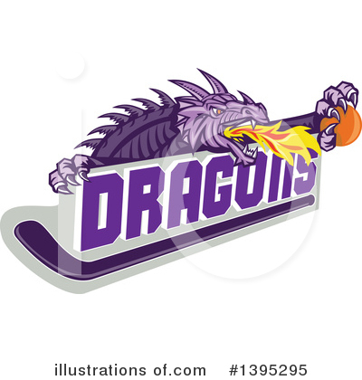 Royalty-Free (RF) Dragon Clipart Illustration by patrimonio - Stock Sample #1395295
