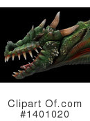 Dragon Clipart #1401020 by Leo Blanchette