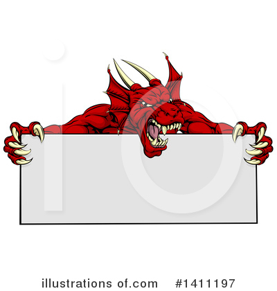 Royalty-Free (RF) Dragon Clipart Illustration by AtStockIllustration - Stock Sample #1411197