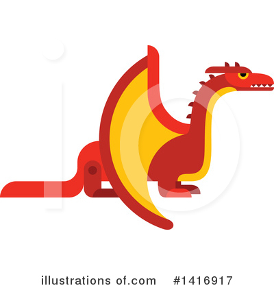 Royalty-Free (RF) Dragon Clipart Illustration by Vector Tradition SM - Stock Sample #1416917