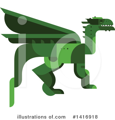 Royalty-Free (RF) Dragon Clipart Illustration by Vector Tradition SM - Stock Sample #1416918