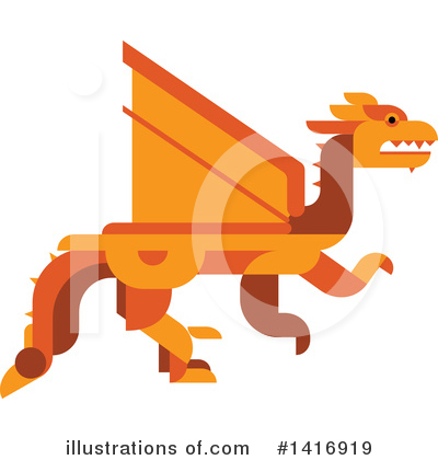 Royalty-Free (RF) Dragon Clipart Illustration by Vector Tradition SM - Stock Sample #1416919
