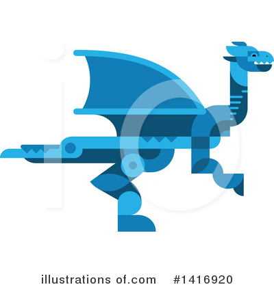 Royalty-Free (RF) Dragon Clipart Illustration by Vector Tradition SM - Stock Sample #1416920
