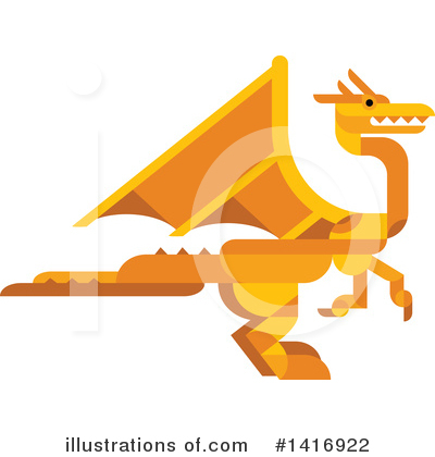 Royalty-Free (RF) Dragon Clipart Illustration by Vector Tradition SM - Stock Sample #1416922