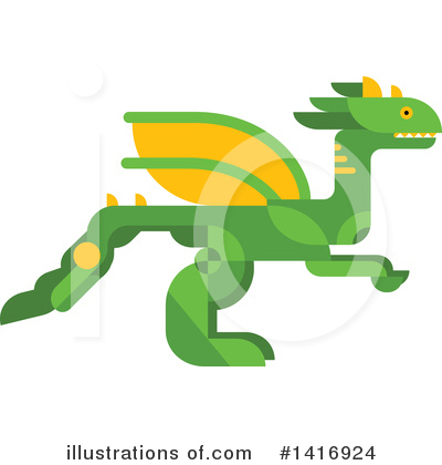 Royalty-Free (RF) Dragon Clipart Illustration by Vector Tradition SM - Stock Sample #1416924