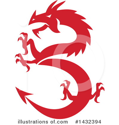 Royalty-Free (RF) Dragon Clipart Illustration by patrimonio - Stock Sample #1432394