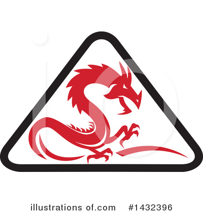 Royalty-Free (RF) Dragon Clipart Illustration by patrimonio - Stock Sample #1432396