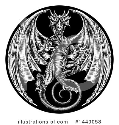 Royalty-Free (RF) Dragon Clipart Illustration by AtStockIllustration - Stock Sample #1449053