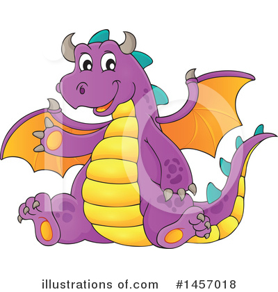 Royalty-Free (RF) Dragon Clipart Illustration by visekart - Stock Sample #1457018