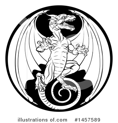 Royalty-Free (RF) Dragon Clipart Illustration by AtStockIllustration - Stock Sample #1457589