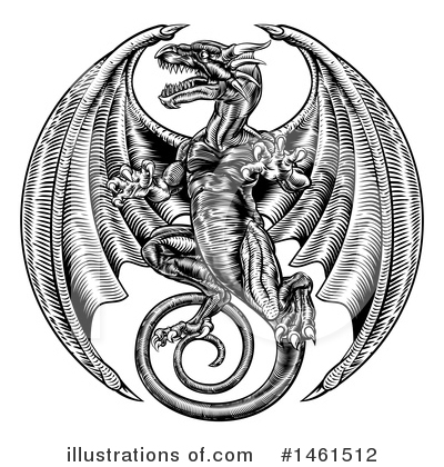 Royalty-Free (RF) Dragon Clipart Illustration by AtStockIllustration - Stock Sample #1461512