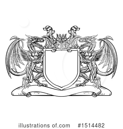 Royalty-Free (RF) Dragon Clipart Illustration by AtStockIllustration - Stock Sample #1514482