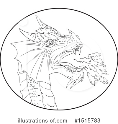 Royalty-Free (RF) Dragon Clipart Illustration by patrimonio - Stock Sample #1515783