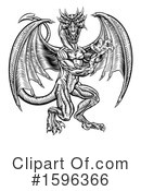 Dragon Clipart #1596366 by AtStockIllustration