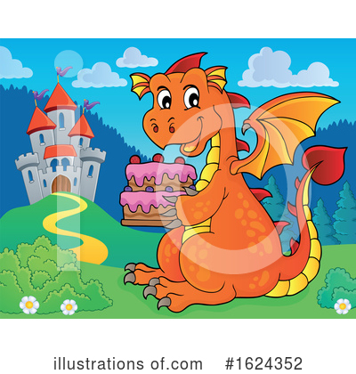 Royalty-Free (RF) Dragon Clipart Illustration by visekart - Stock Sample #1624352