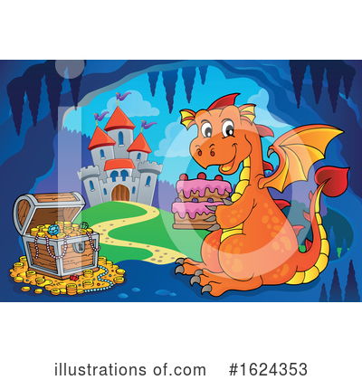 Royalty-Free (RF) Dragon Clipart Illustration by visekart - Stock Sample #1624353