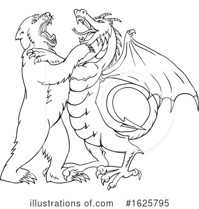Royalty-Free (RF) Dragon Clipart Illustration by patrimonio - Stock Sample #1625795