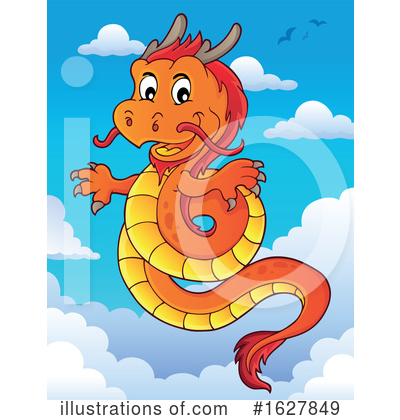 Royalty-Free (RF) Dragon Clipart Illustration by visekart - Stock Sample #1627849