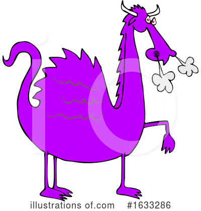 Purple Dragon Clipart #1633286 by djart