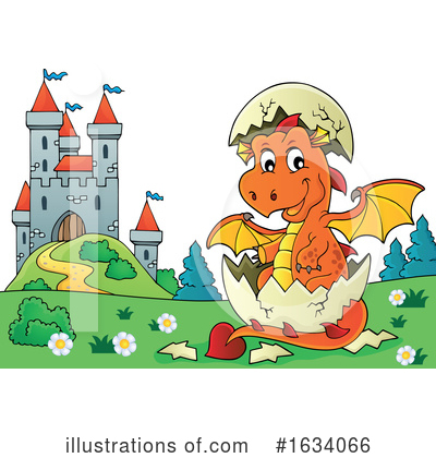 Royalty-Free (RF) Dragon Clipart Illustration by visekart - Stock Sample #1634066