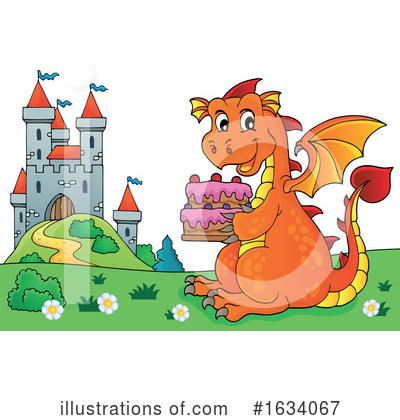 Royalty-Free (RF) Dragon Clipart Illustration by visekart - Stock Sample #1634067