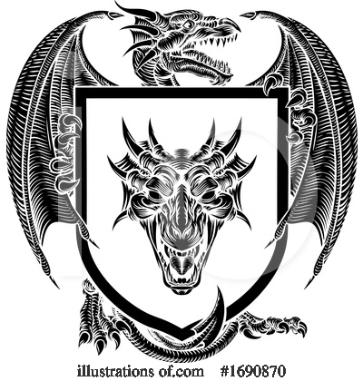 Royalty-Free (RF) Dragon Clipart Illustration by AtStockIllustration - Stock Sample #1690870
